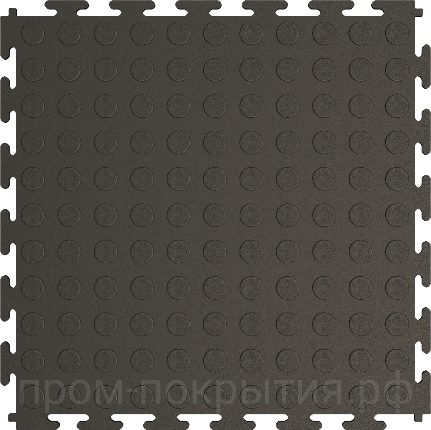 Плитка 250×250 монетка чёрная